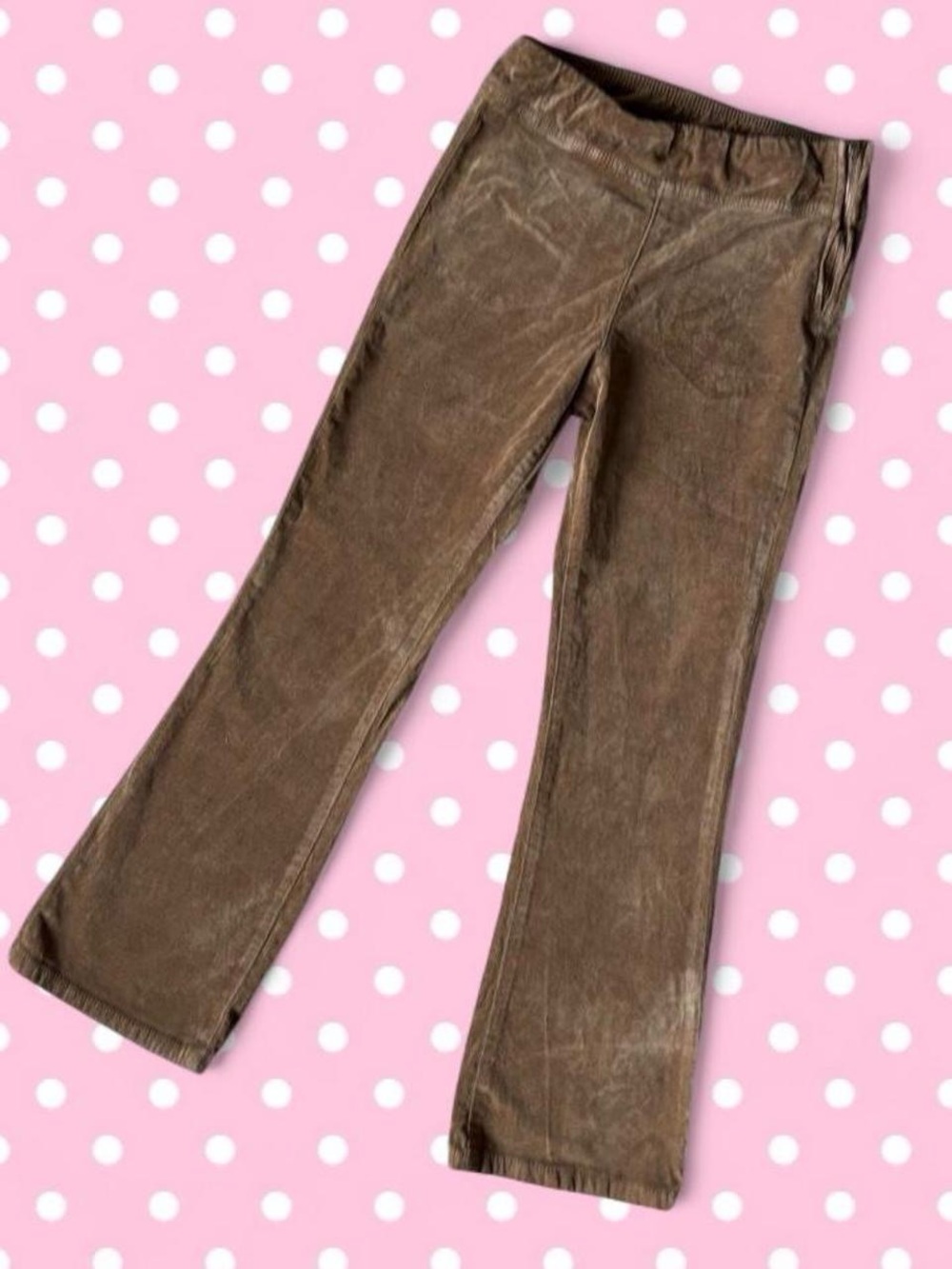 Free People Light Brown Corduroy Pull-On Pants